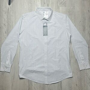 MIZZEN MAIN Leeward Blue Dress Shirt XL Performance Long Sleeve